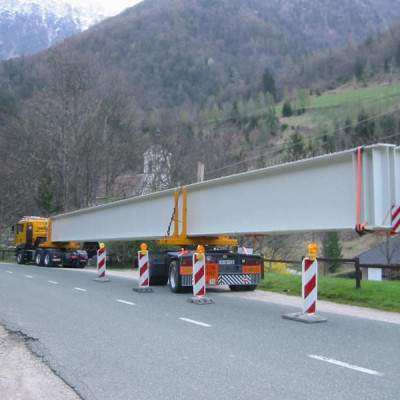Dvig d.o.o. transport jeklenih mostnih nosilcev